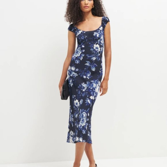 Reformation - Demy Dress (Color: Lottie, Size: Medium) Retail: $248 - Picture 4 of 5